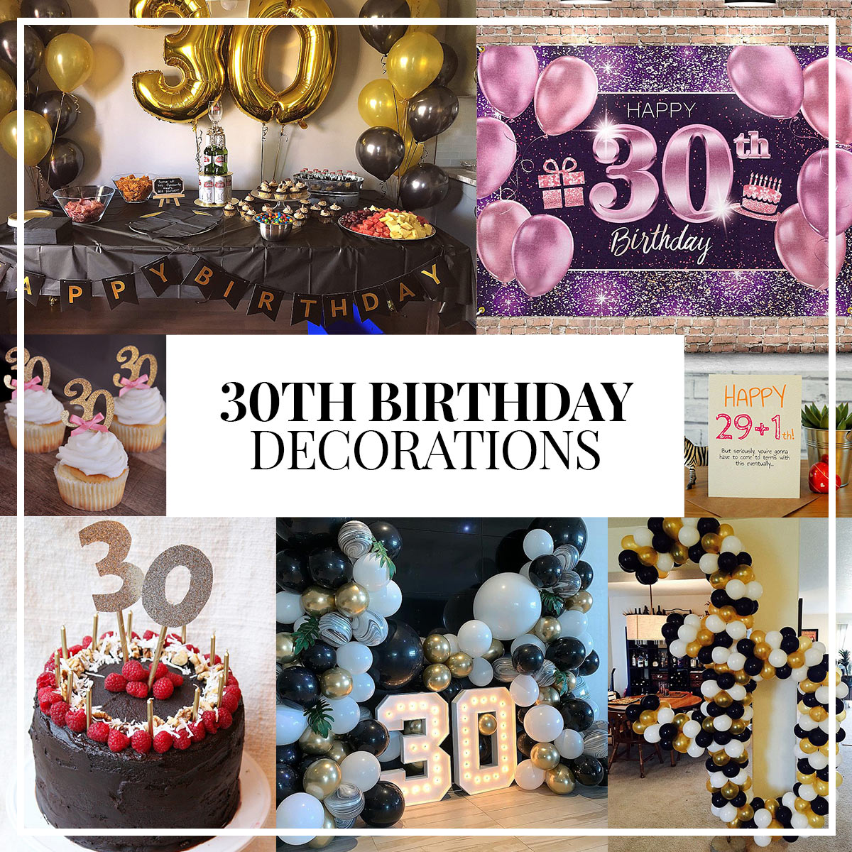 30th happy birthday decor
