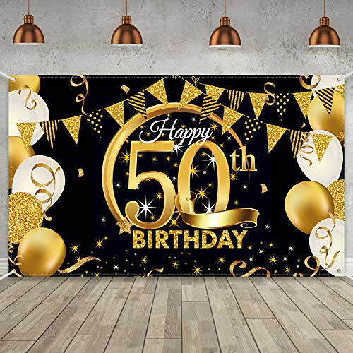 happy 50th birthday banner ideas