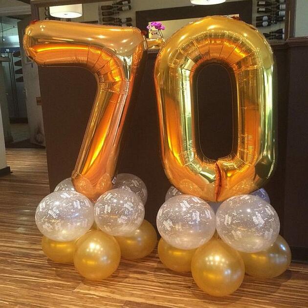 70th Birthday Balloons