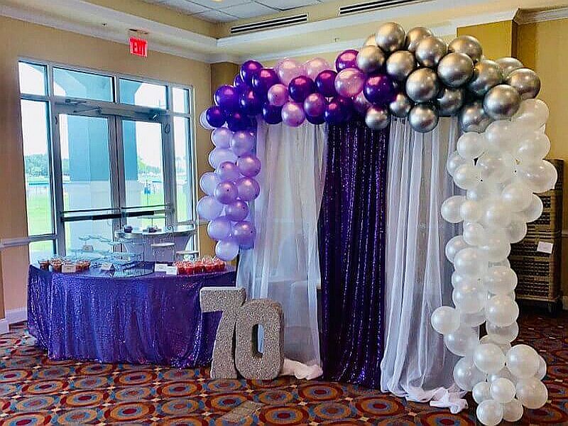 70th birthday decorations for woman 