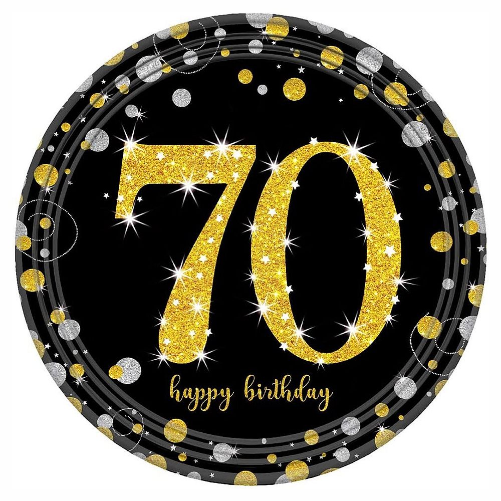 70th party plate