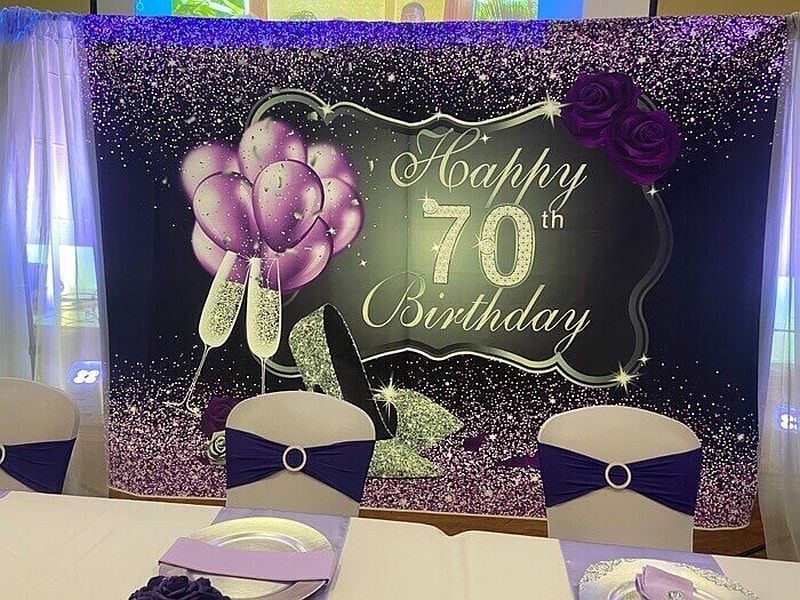 Best Happy 70th Birthday Backdrops