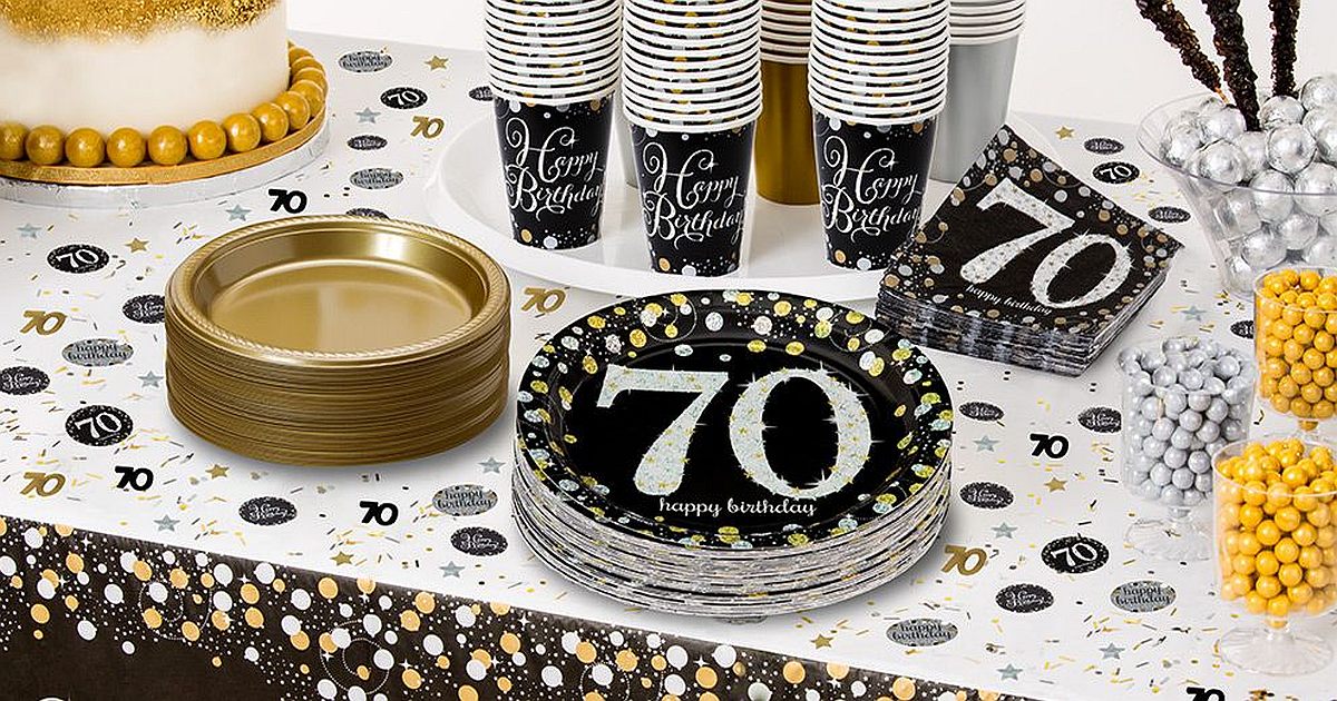 Buy Happy 70th Birthday Supplies