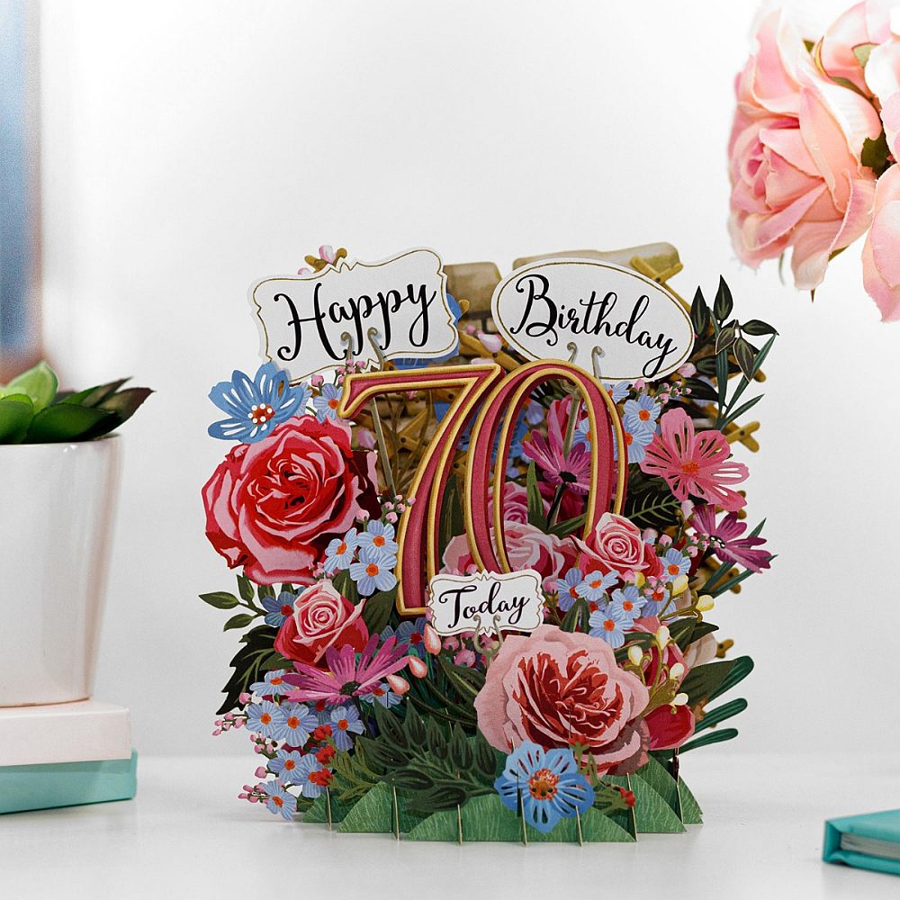 birthday flowers card