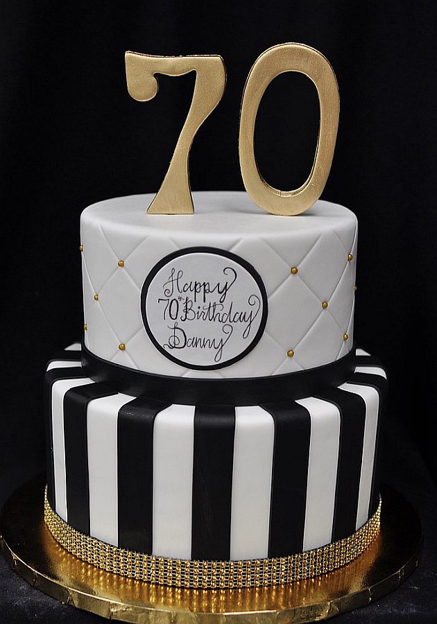 classic 70th cake