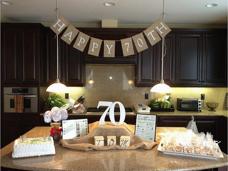 decorating ideas for 70th birthday party