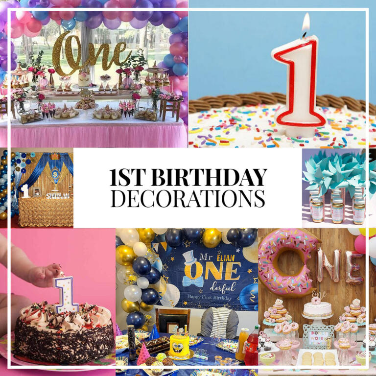 1st Birthday Decorations, Banners, Favors, &amp; Party Ideas