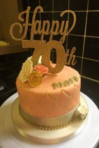 happy 70 cake