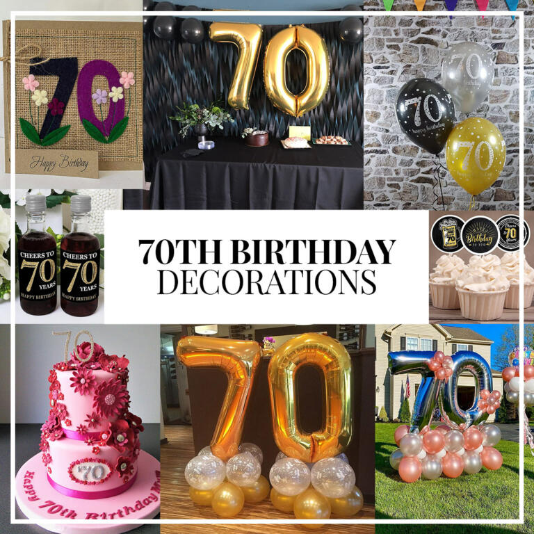 70th Birthday Decorations, Banners, Favors, & Party Ideas