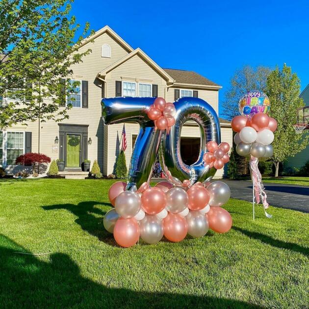 outdoor 70th birthday decoration party ideas