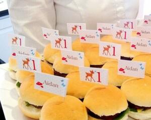 party food mini burguers