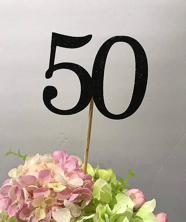 50 birthday cake toppers