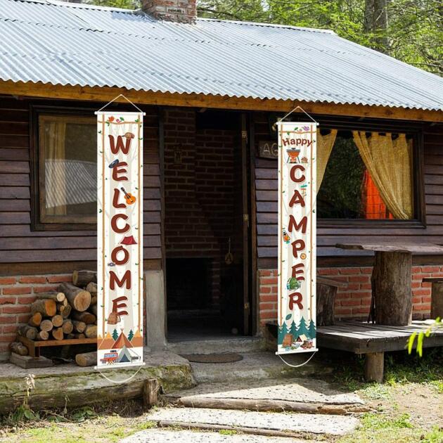 camp party banners