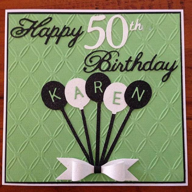 female 50th birthday card invitations