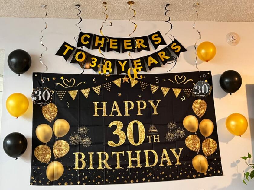 30th bday decor banner