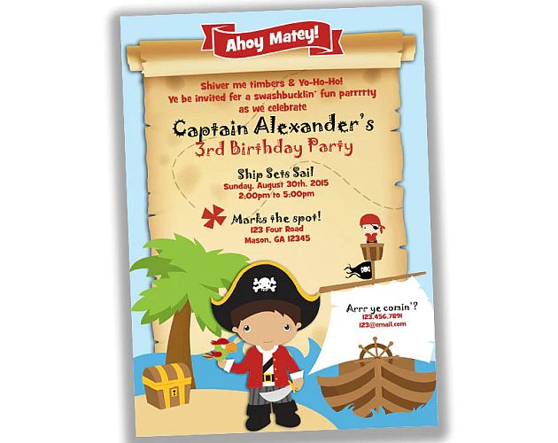 Pirate Birthday Invitation