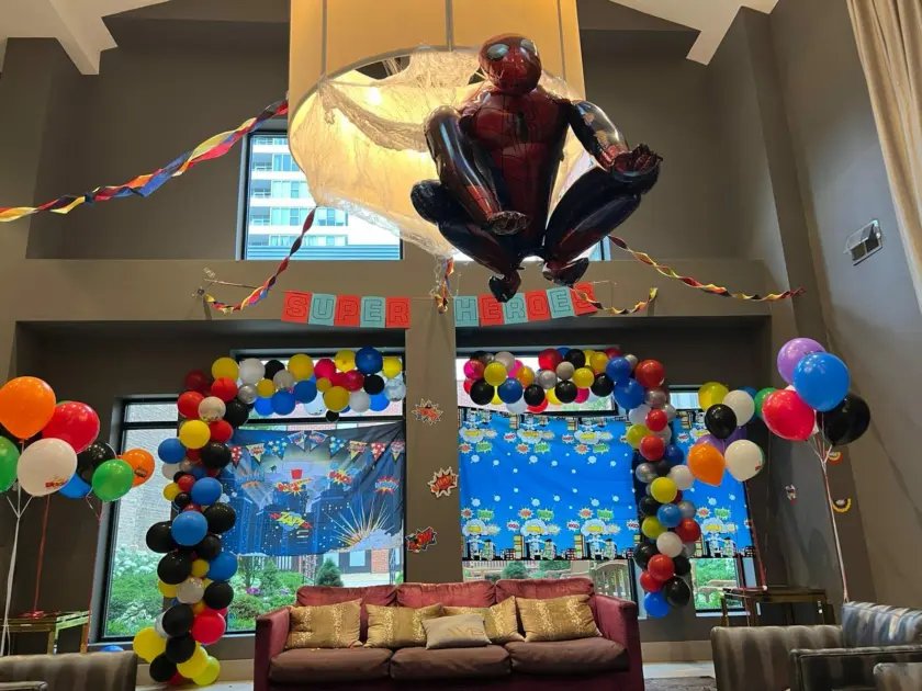 superheroes spiderman balloon