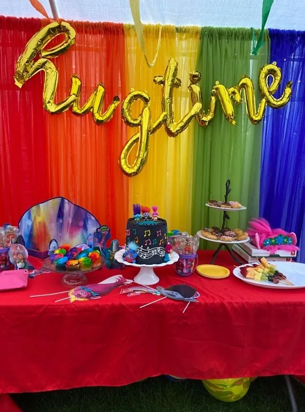 birthday party decor rainbow jpg