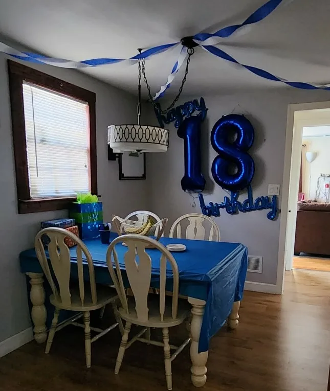 18th bday decor blue bday balloons jpg