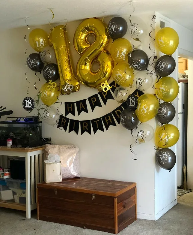 18th bday decor room wall bday decor jpg