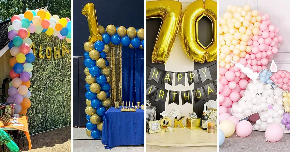 best birthday decorations latex foil balloons jpg