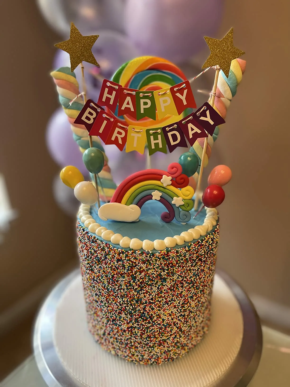 cake decor rainbow sprinkle jpg