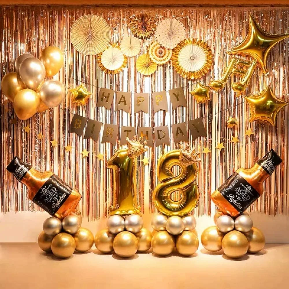 gold backdrop 18 party jpg