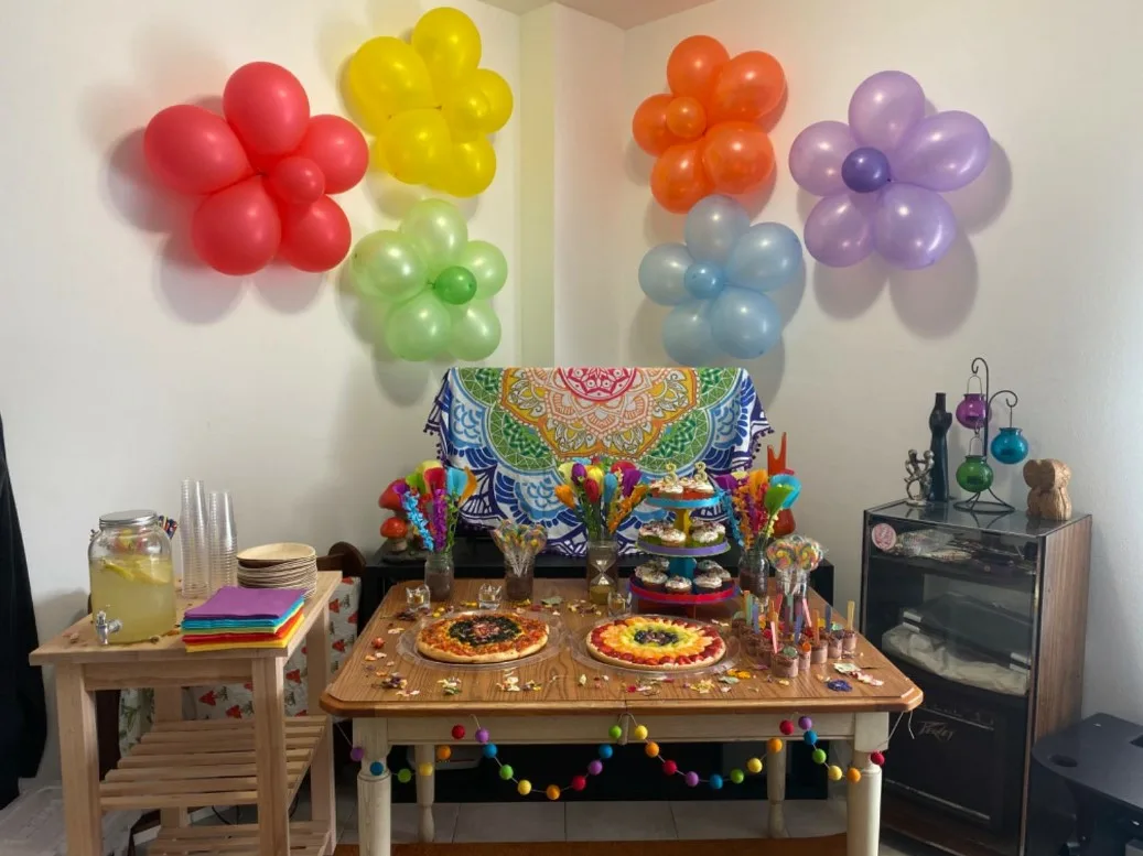 party balloons boho chic theme jpg
