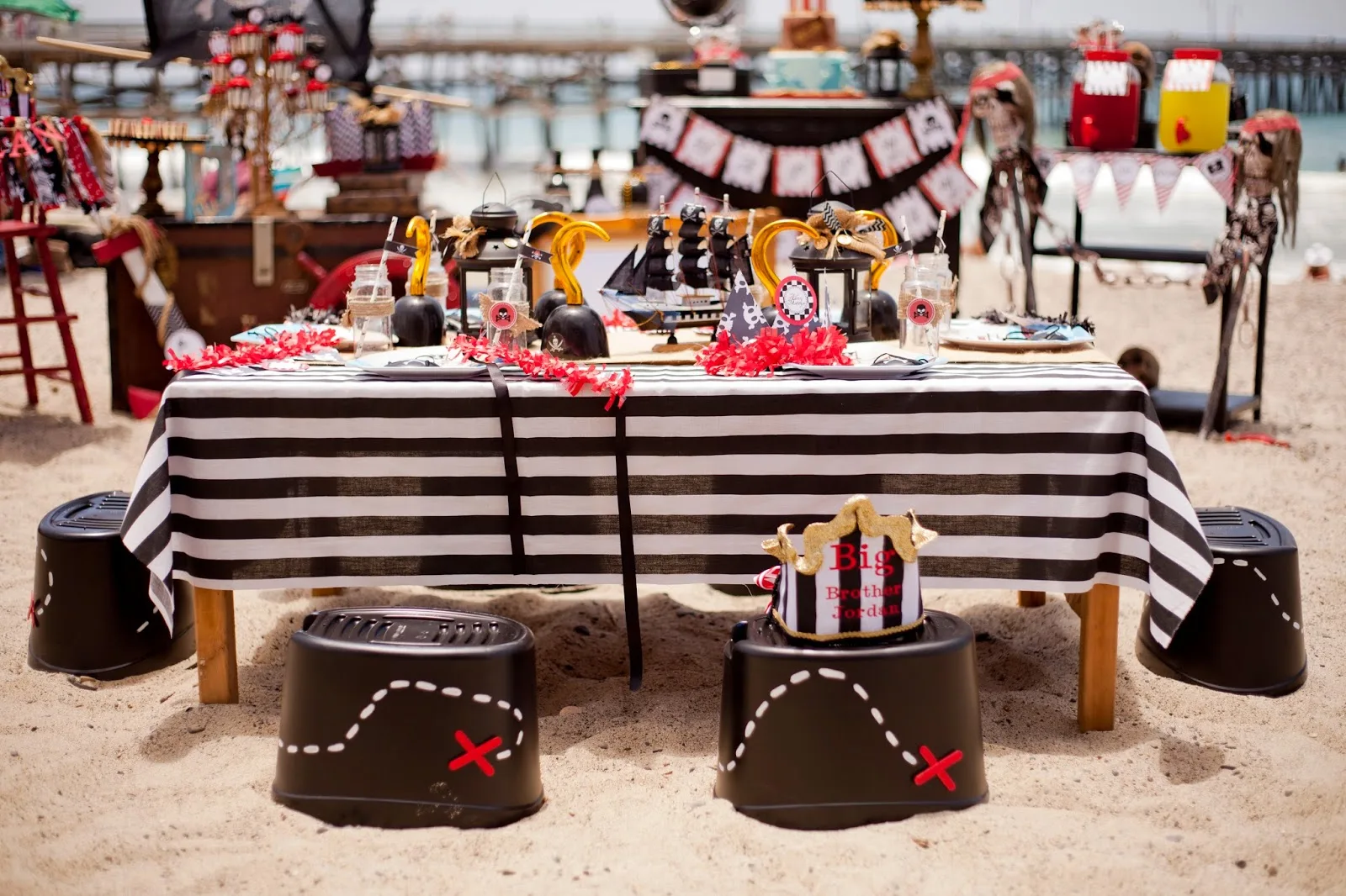 pirate party table decor jpg