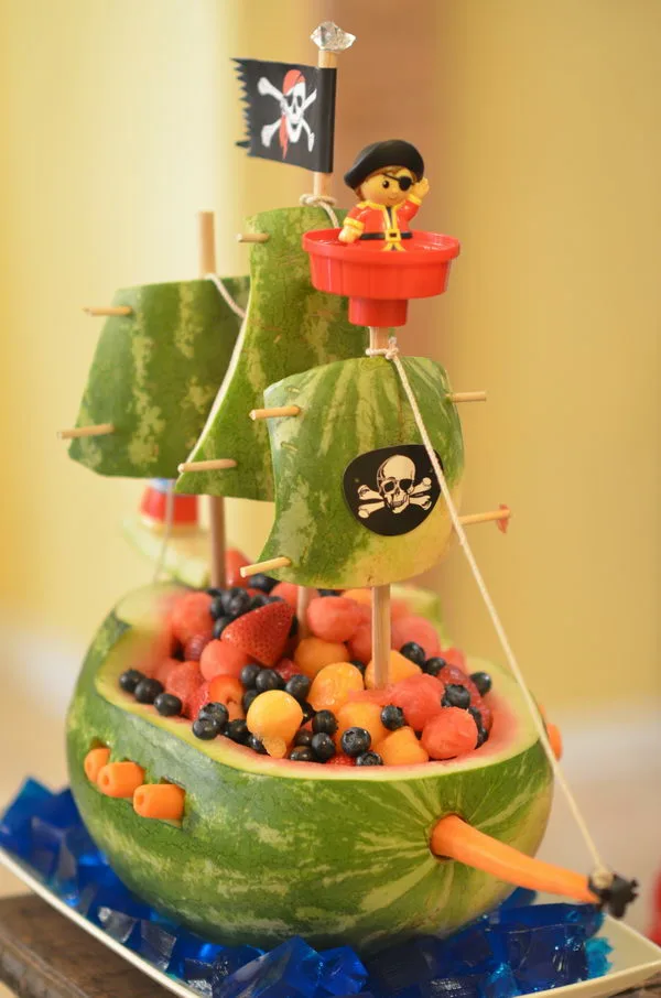 watermelon pirate ship party idea jpg
