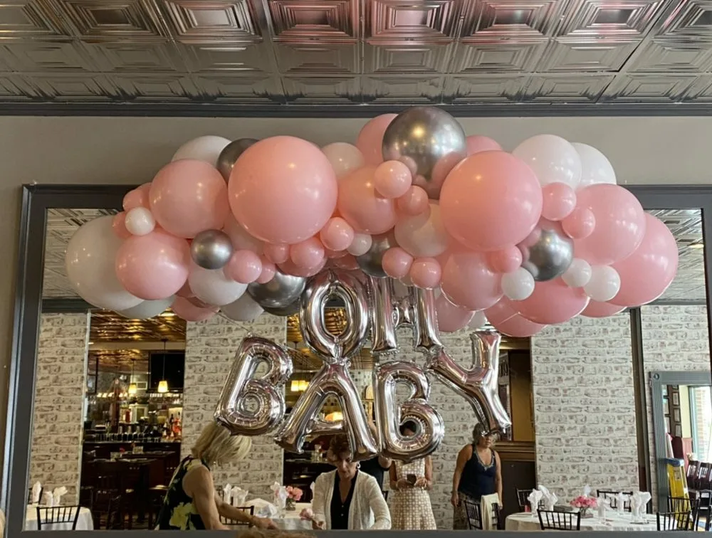 Mini Balloon Garland With Balloon Letters