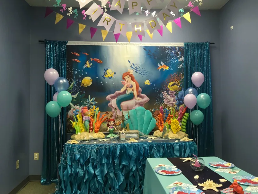 Ariel Little Mermaid Themed Birthday Party Orlando