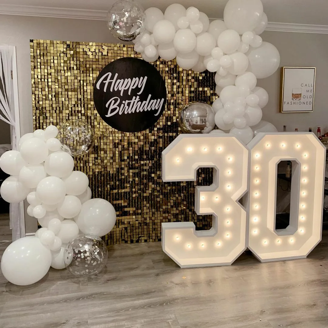 Backdrop 30th Bday Decor