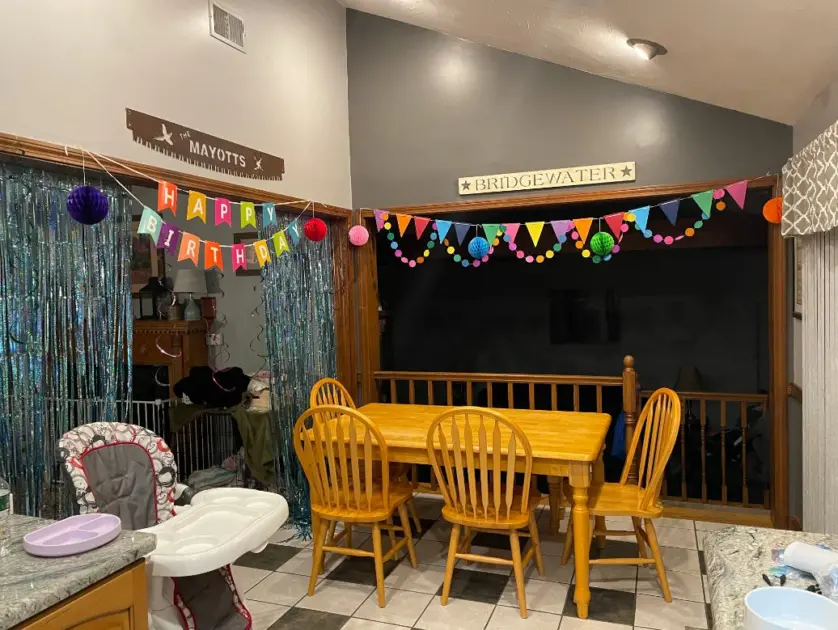 birthday party decor indoor