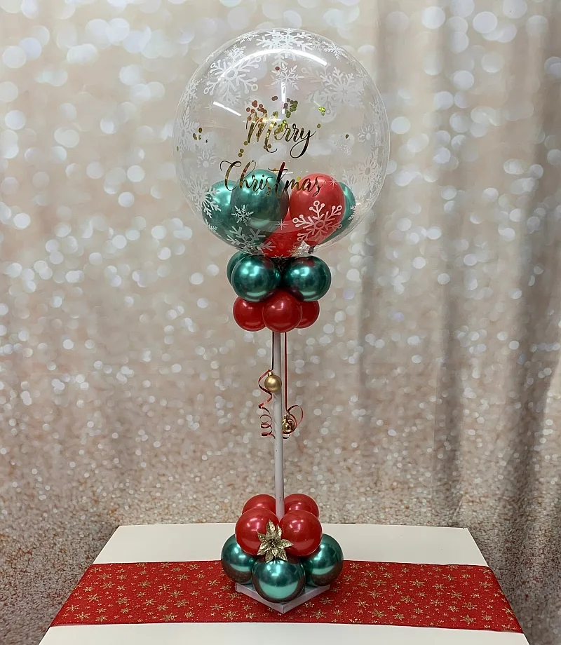 Unique Christmas Balloon Table Centerpieces