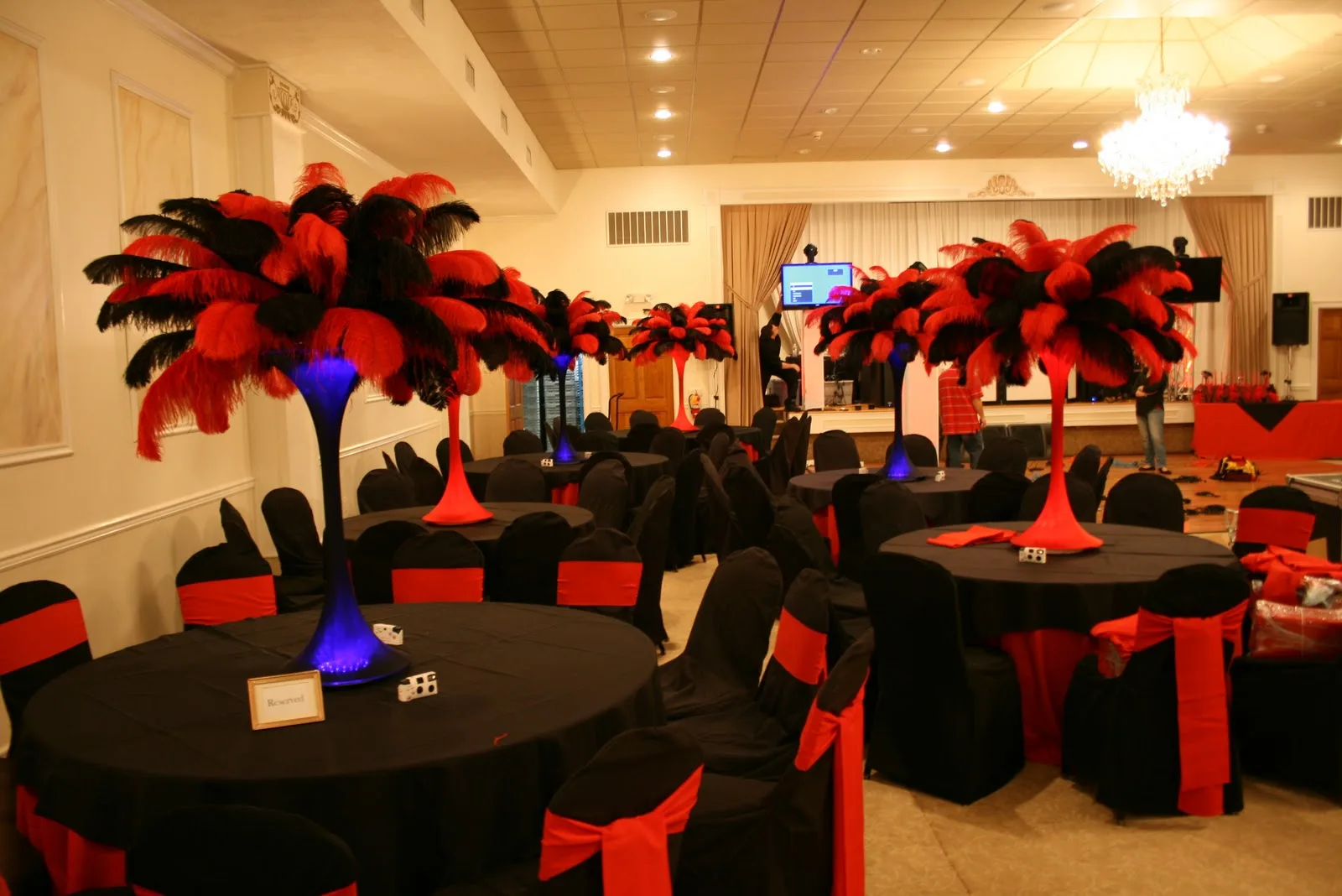 Black And Red Party Decorations