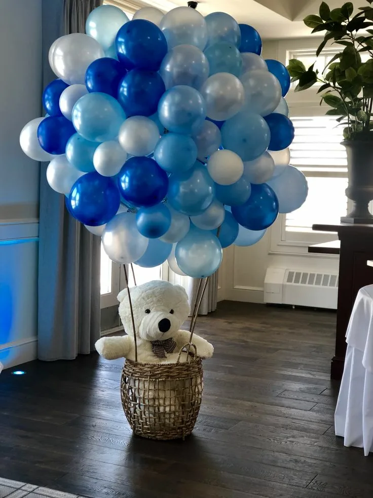 Blue Hot Air Balloon Decor