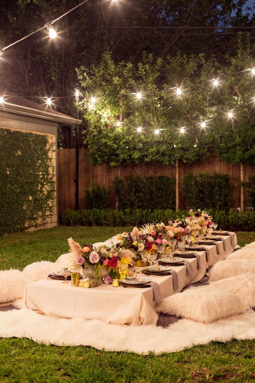 Bohemian Backyard Dinner Party