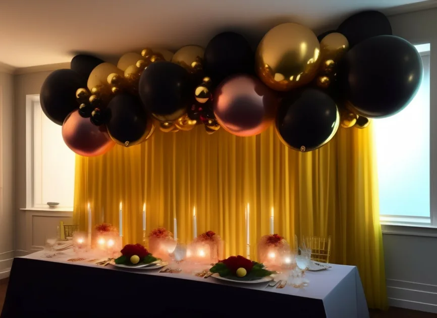 Classy Black And Gold Party Decorations