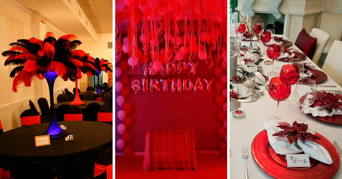 Red Party Decoration Ideas