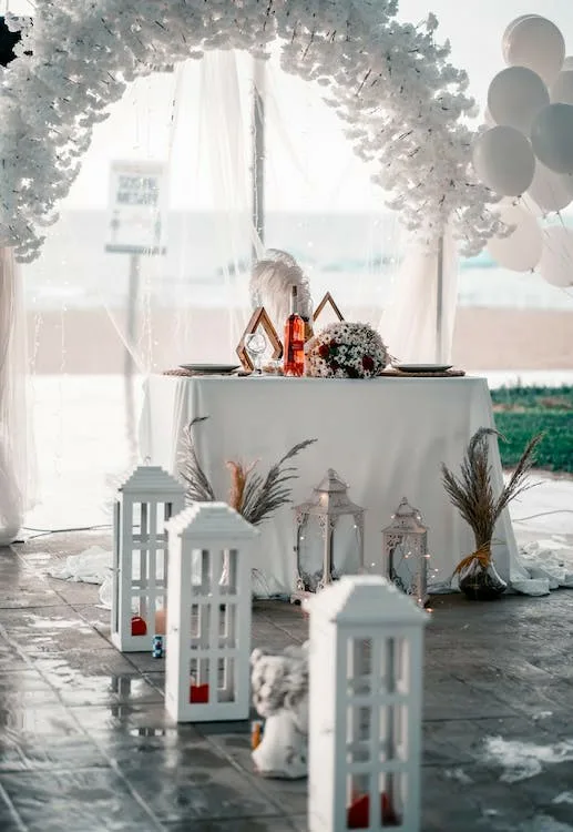 White Venue Decorations