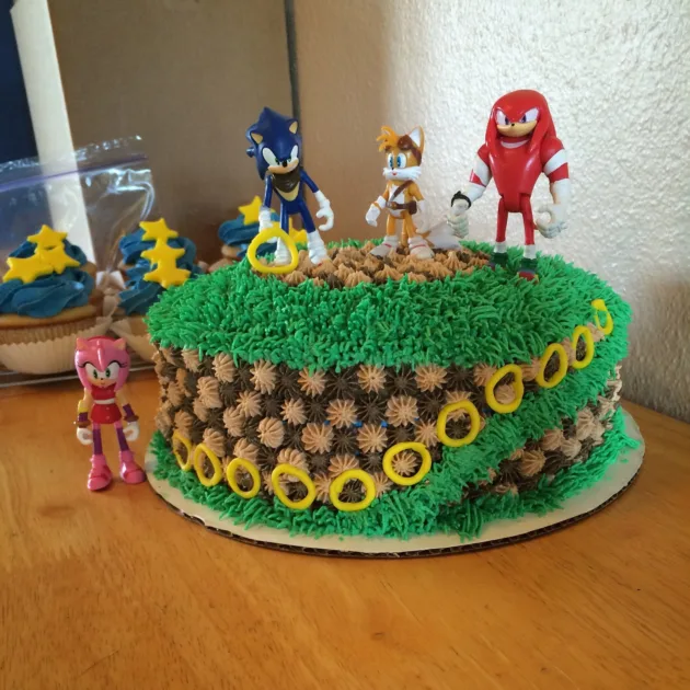 Sonic The Hedgehog Birthday Cake