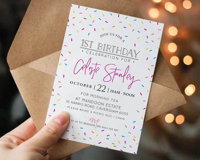 Unique Birthday Party Invitations