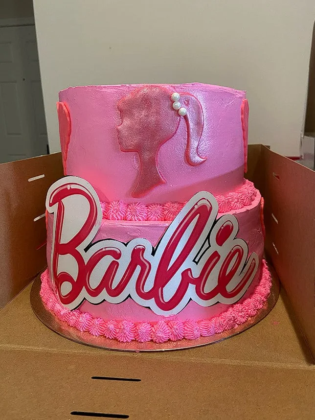 Barbie Party Ideas Themed Cake With Barbie Head Decor