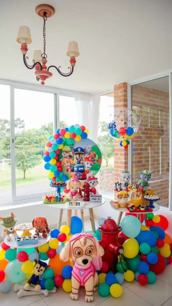 Paw Patrol Birthday Decorations Balloon Characters And Stuffed Toys