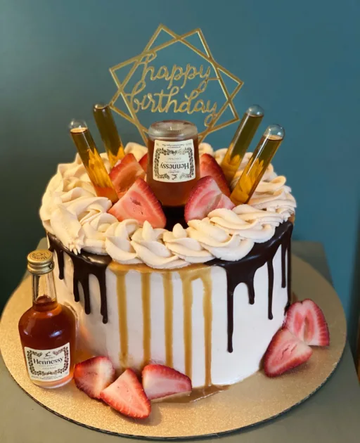 Cake Decor Birthday Hennessy