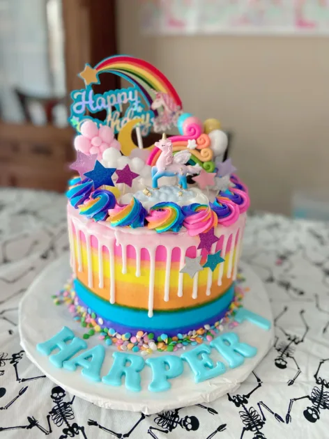 Cake Decor Rainbow Harper