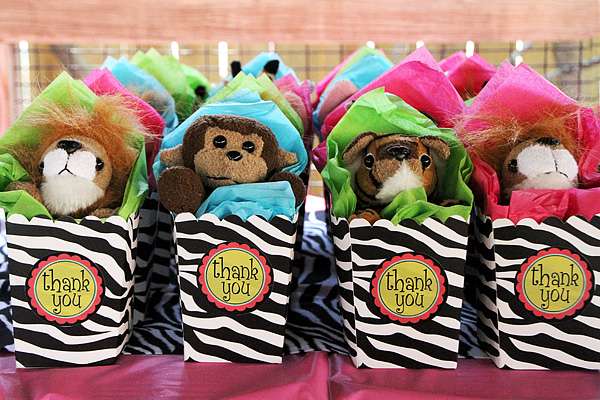 Zoo Birthday Party Favors