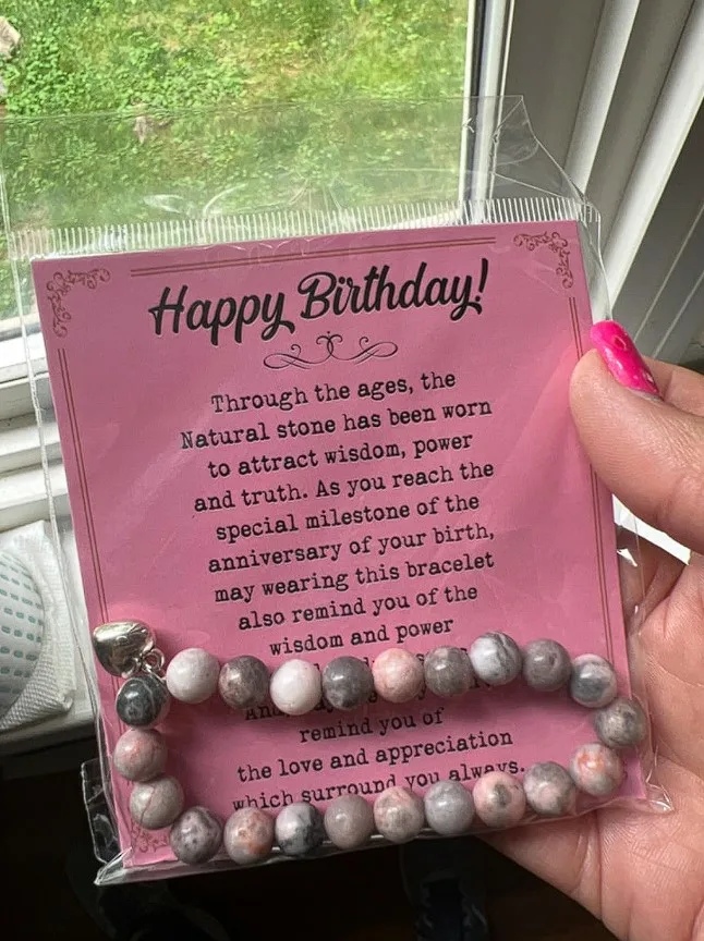 Birthday Gift For Grandma Stone Bracelet
