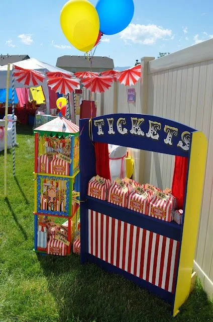 12th Birthday Party Ideas Circus Theme Outdoor Popcorn Stand